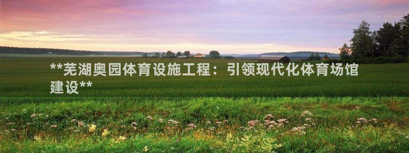 意昂体育3联系电话：**芜湖奥园体育设施工程：引领现