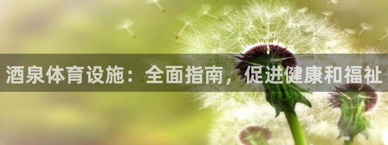 意昂3集团官网网址：酒泉体育设施：全面指南，促进健康