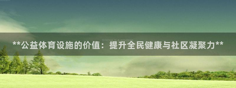 意昂体育3平台注册要钱吗：**公益体育设施的价值：提