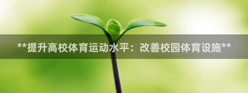 意昂体育3平台注册：**提升高校体育运动水平：改善校