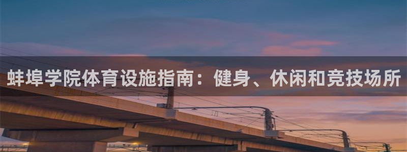 意昂3神州：蚌埠学院体育设施指南：健身、休闲和竞技场所