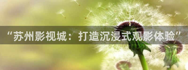 噜噜久久影院：“苏州影视城：打造沉浸式观影体验”